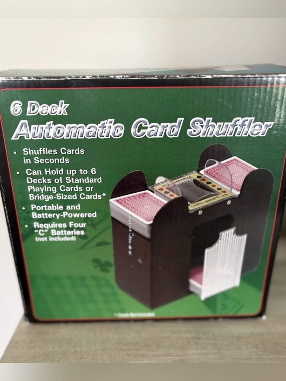 6 Deck Auto Card Shuffler (Poker, Blackjack) Battery Operated